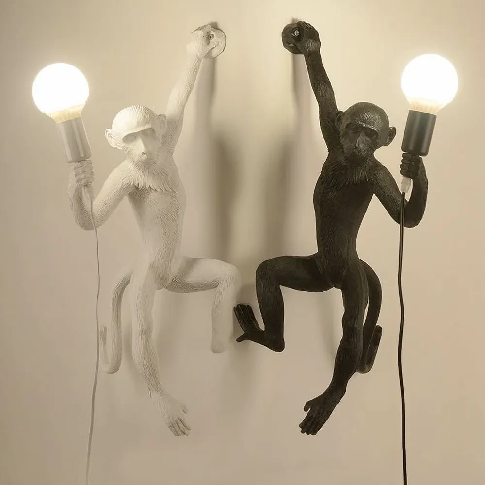 Applique Murale Art Déco en Forme de Singe | Oryn avec bras réglable