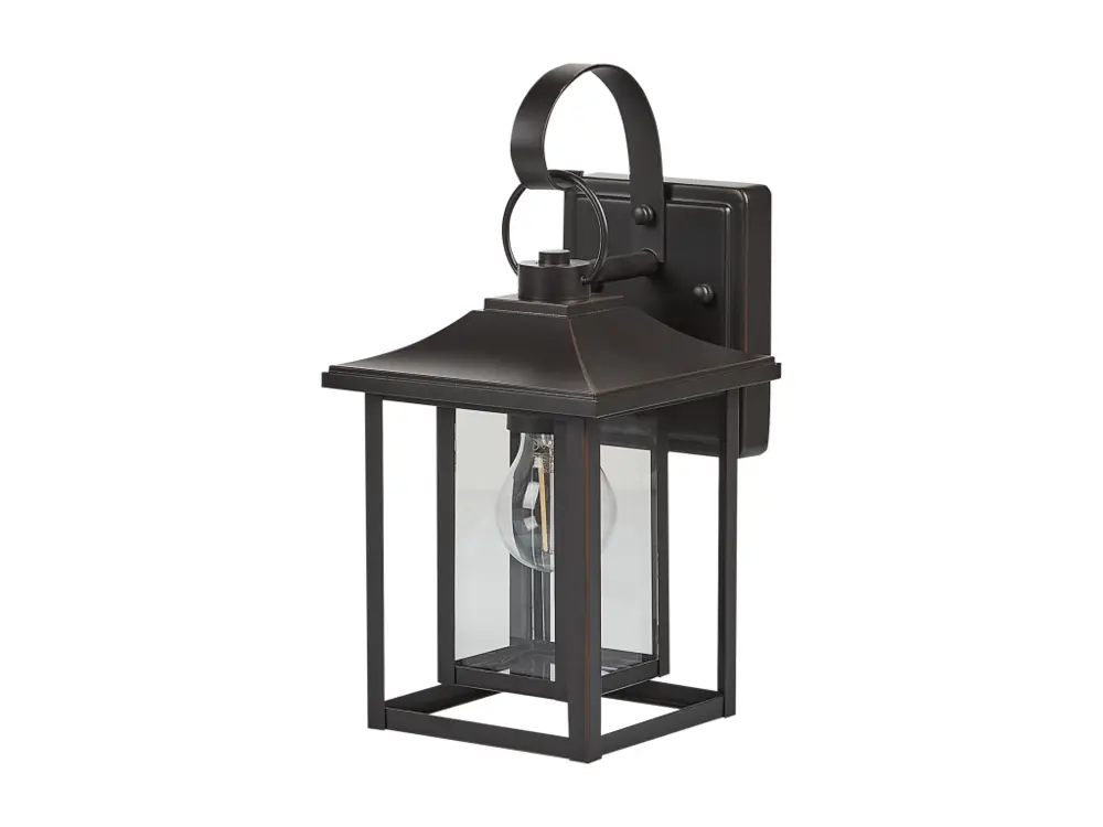 Applique murale d'extérieur noire ALMOND avec bras réglable