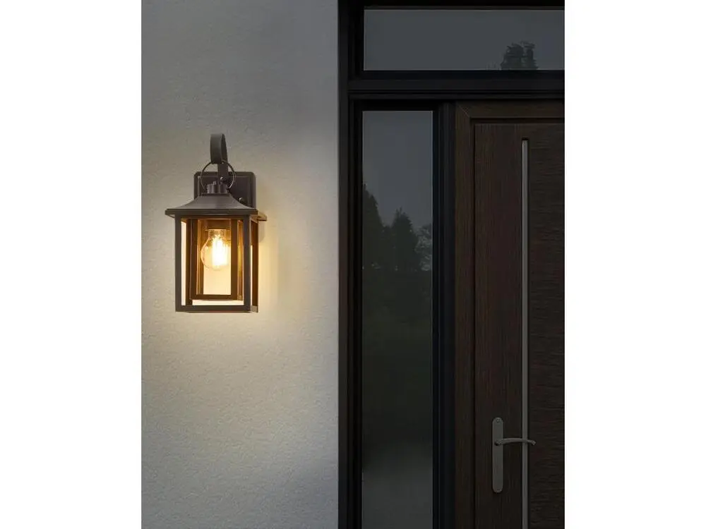 Applique murale d'extérieur noire ALMOND avec bras réglable