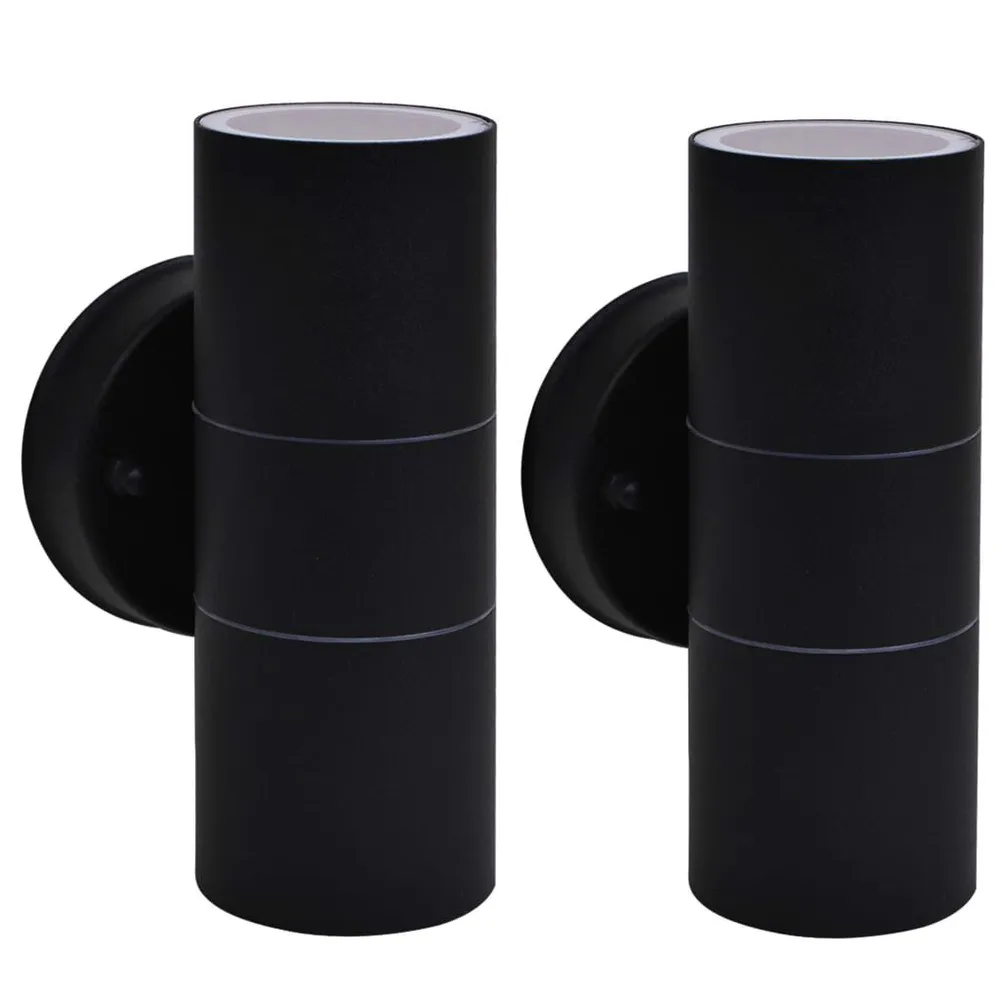 Applique murale d'extérieur 2 pcs Acier pour miroir de salle de bain