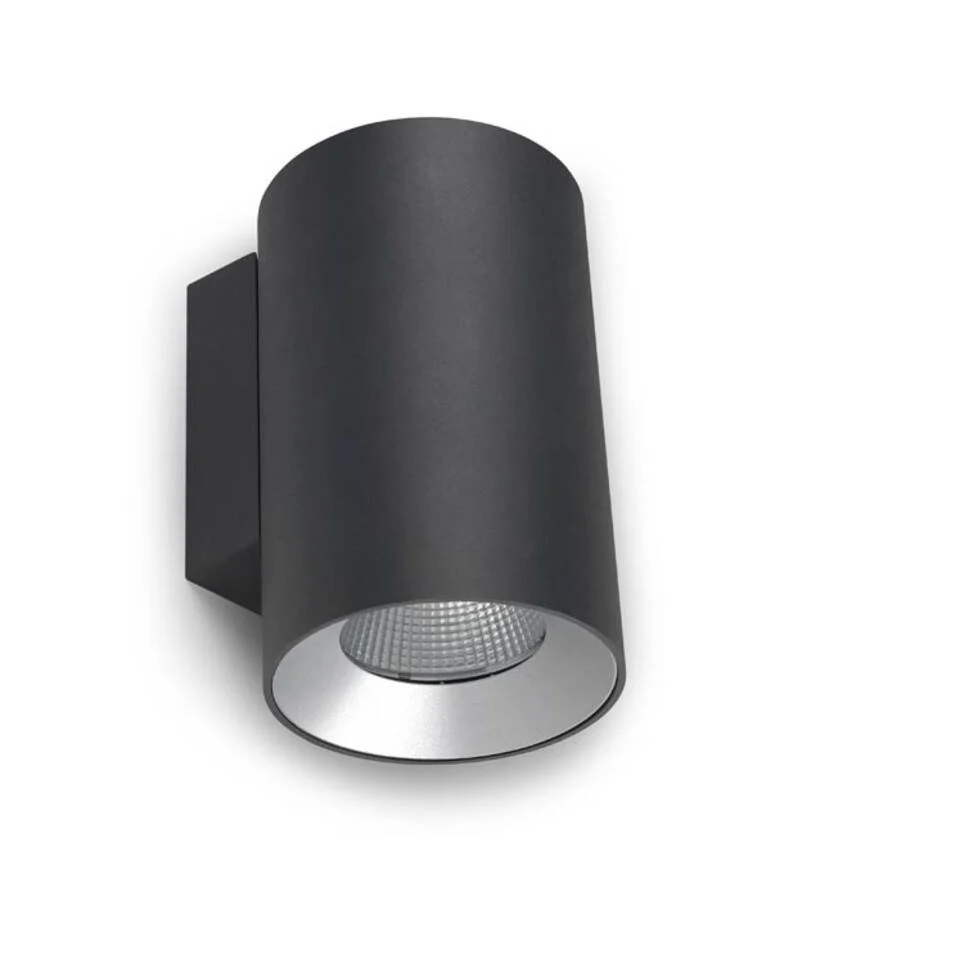 Applique murale LED Cosmos dupliqué face 21W en gris urbain.