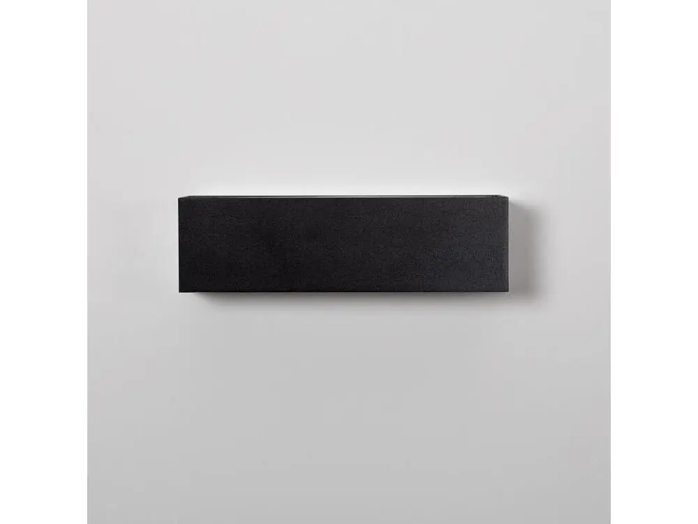 Applique Murale LED Extérieure Lena 10W Éclairage Double Face Rectangulaire Noire Blanc Brûlant 2700K
