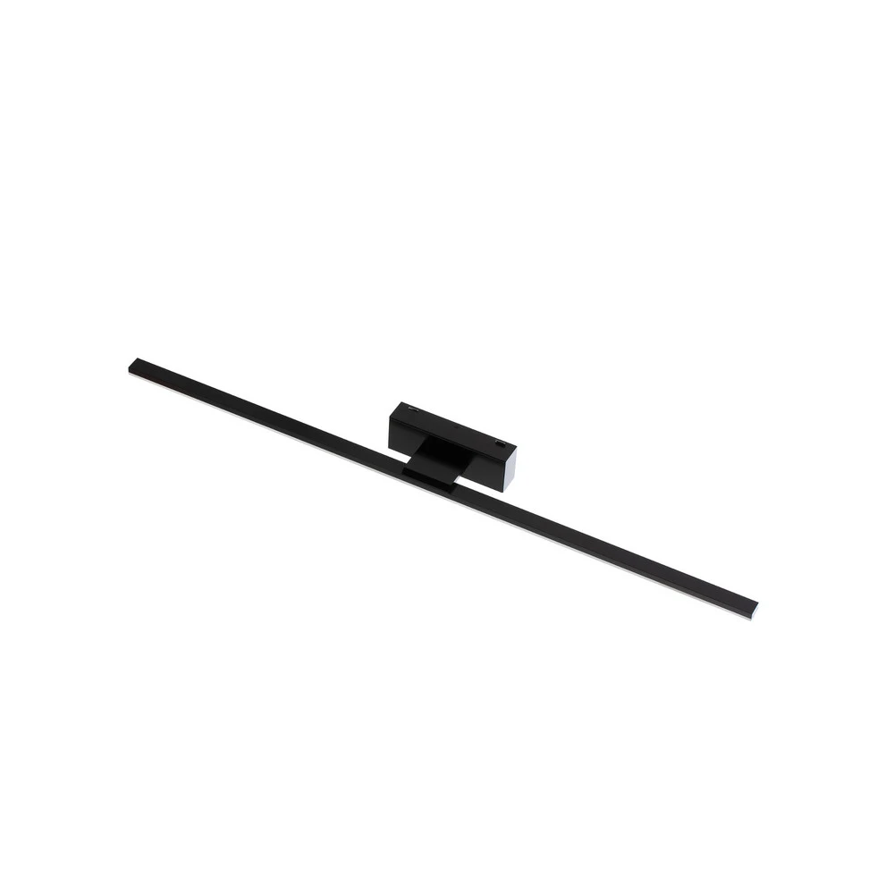Applique murale LED Miroir 80 cm noir 3000K avec bras réglable