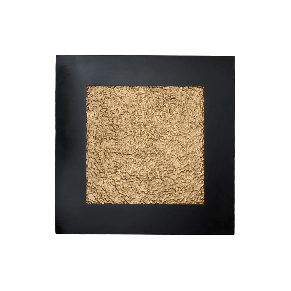 Applique murale LED Plenilunio Eclipse, brun/doré, 80 cm pour couloir et escalier