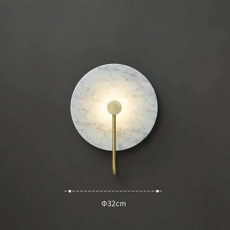 Applique Murale Lune | Aurora en verre opalin