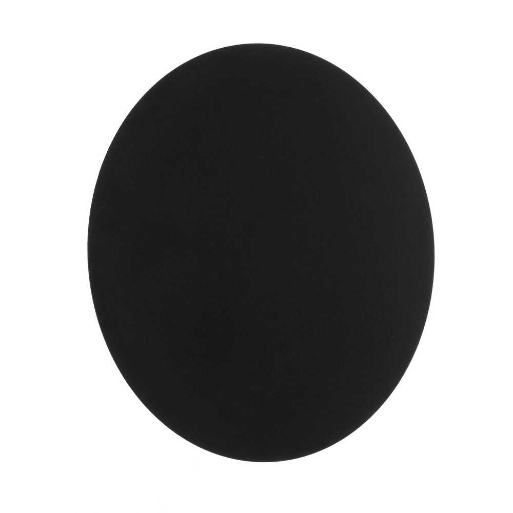 Applique murale Lunia Neuf, noir, Ø 20 cm pour salle de bain IP44