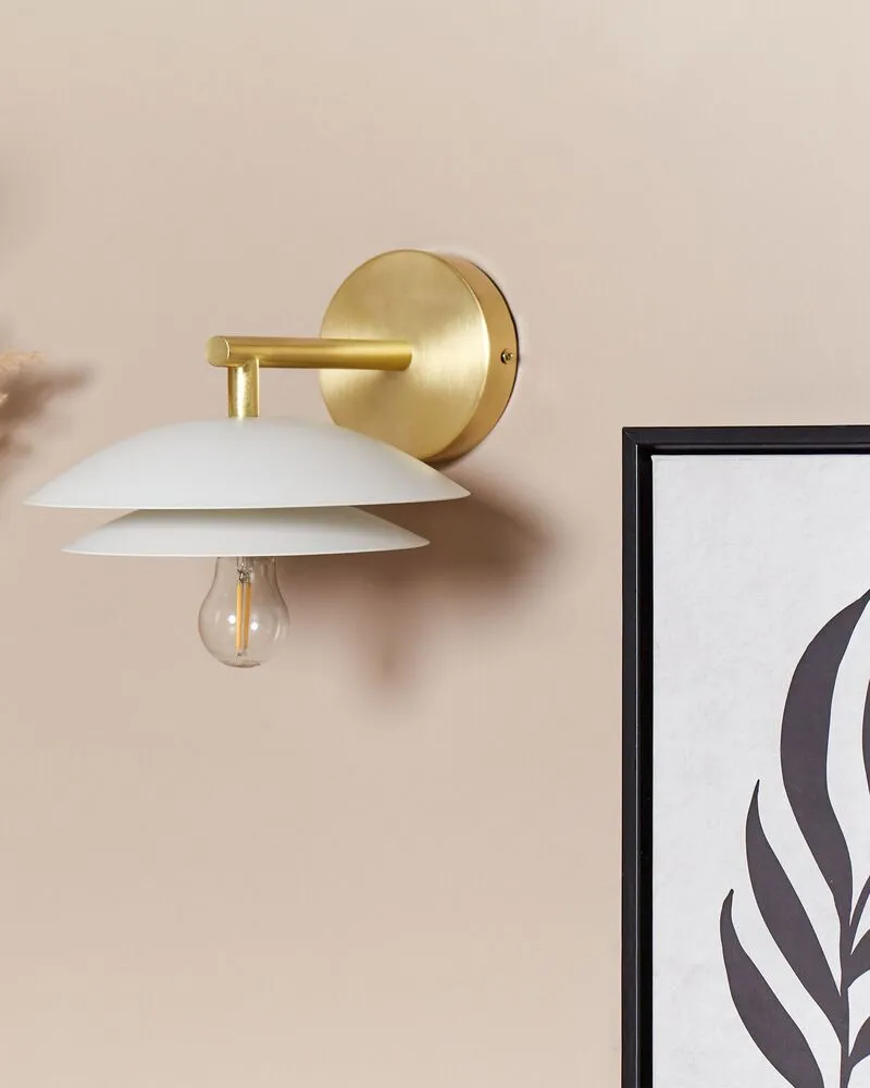 Applique murale en métal blanc LASOLO pour salle de bain IP44