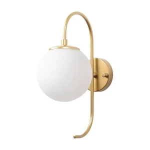 Applique murale en métal Jewel avec ampoule LED incluse