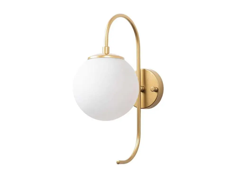 Applique murale en métal Jewel avec ampoule LED incluse