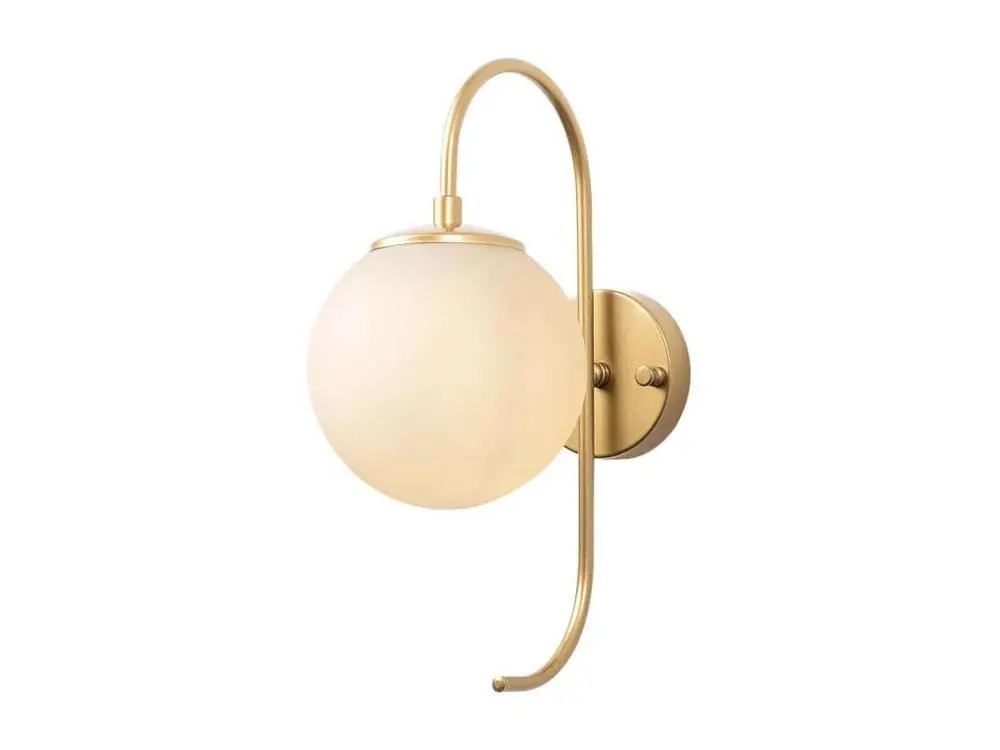 Applique murale en métal Jewel avec ampoule LED incluse