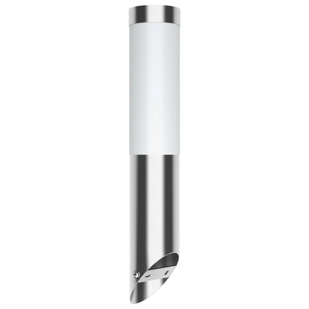 Applique murale étanche Acier inoxydable 60 W en verre opalin