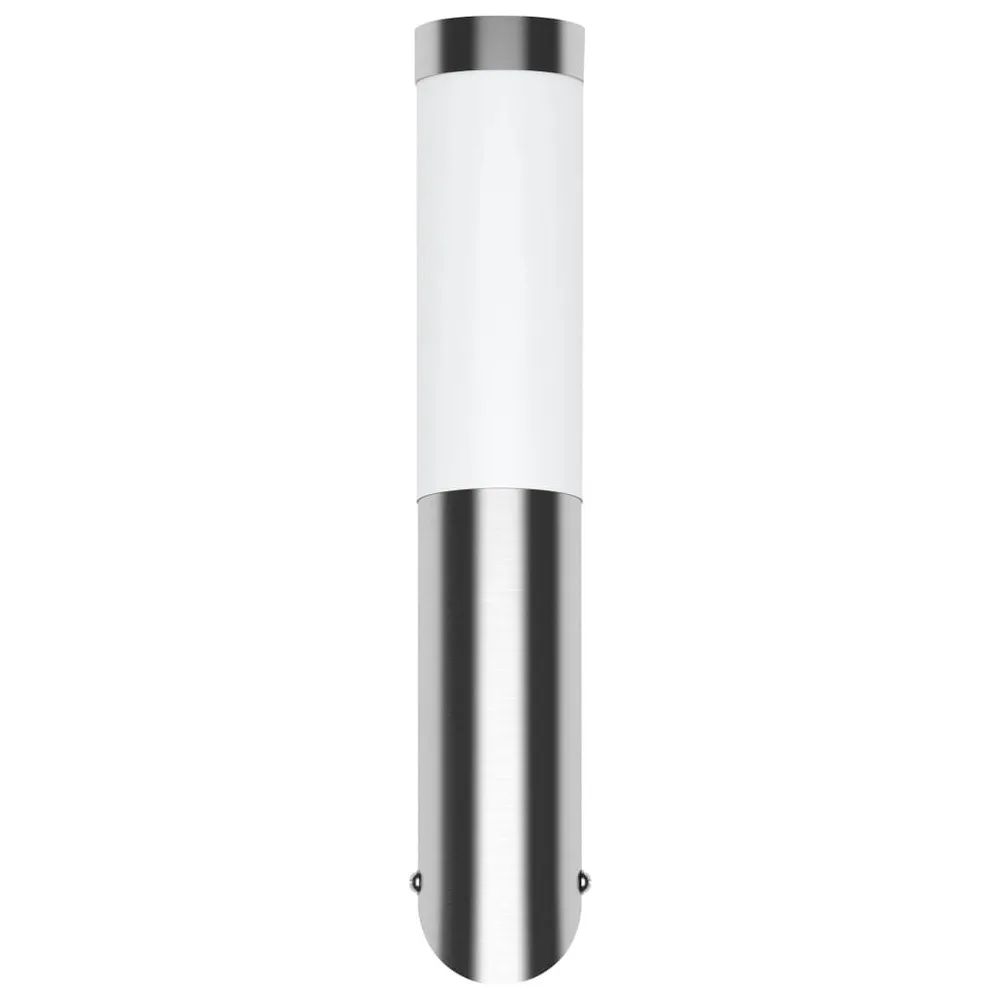 Applique murale étanche Acier inoxydable 60 W en verre opalin