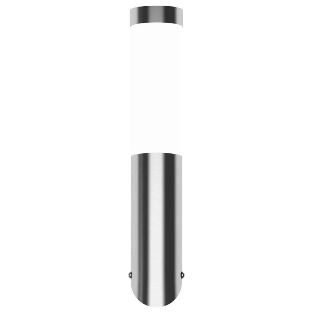 Applique murale étanche Acier inoxydable 60 W en verre opalin