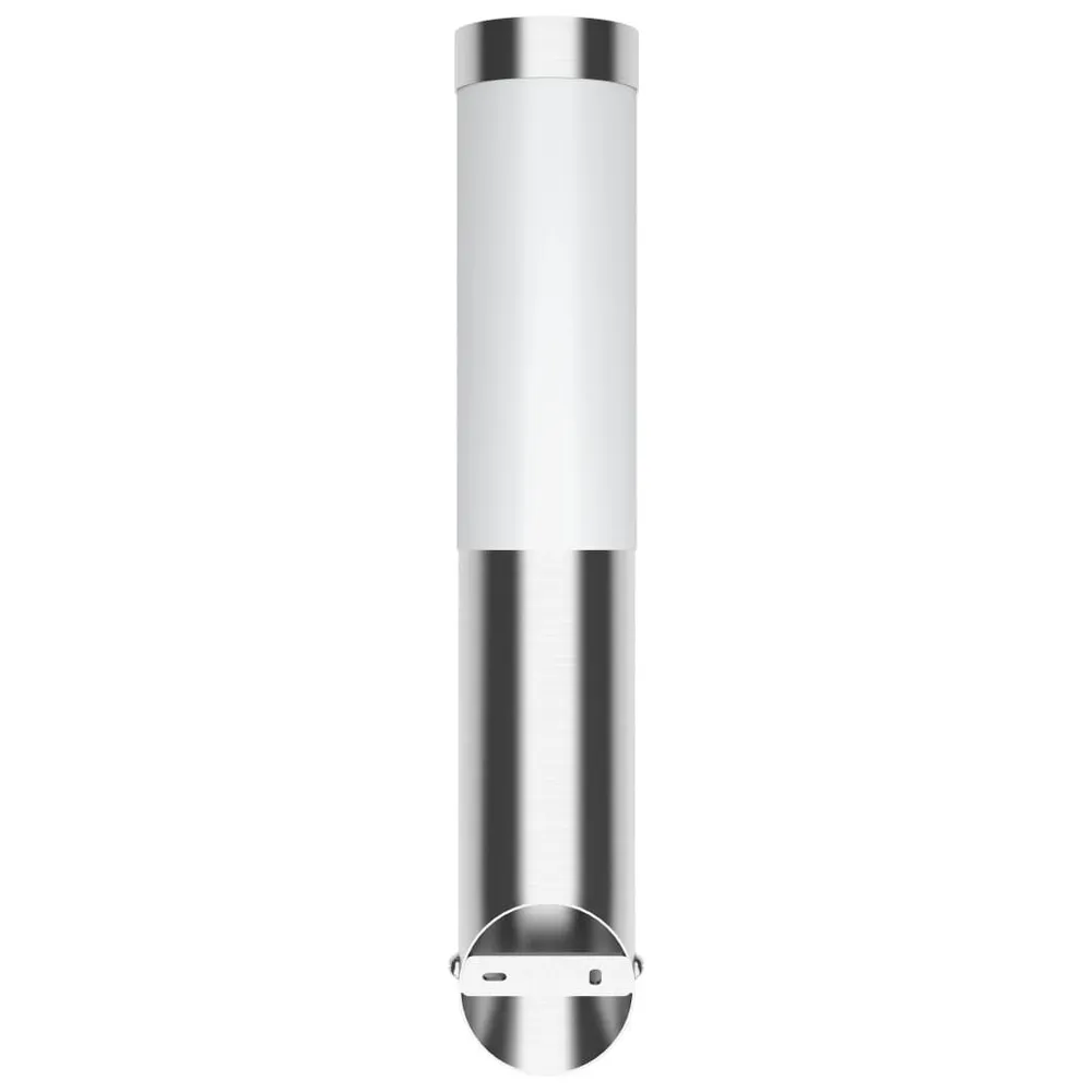 Applique murale étanche Acier inoxydable 60 W en verre opalin