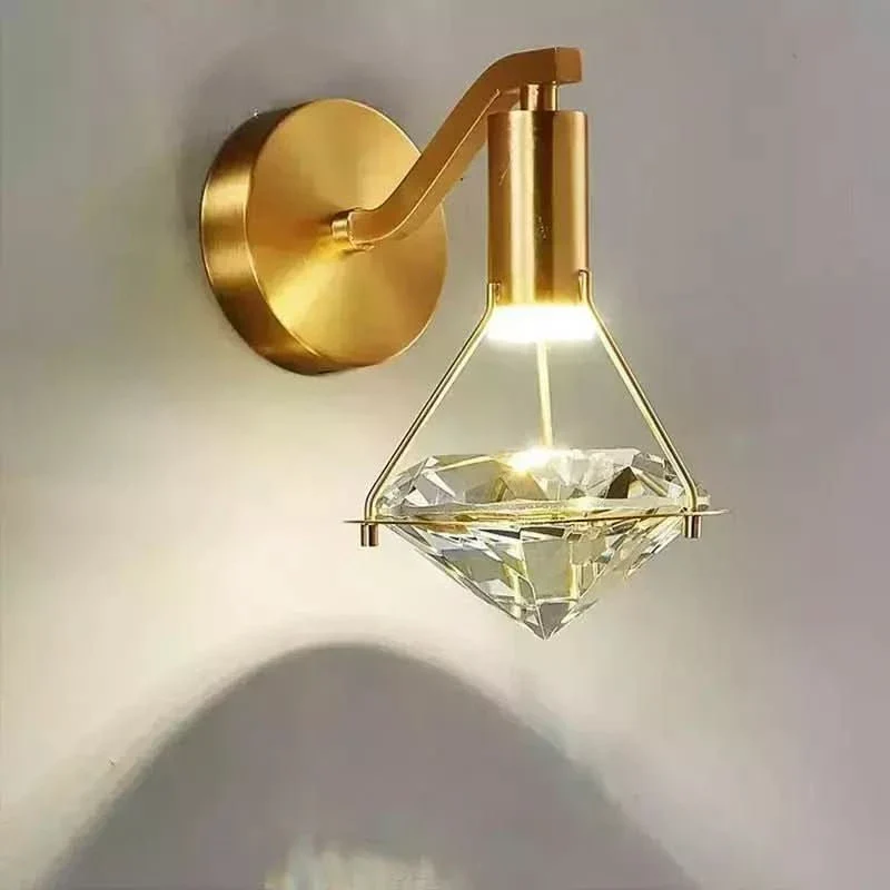 Applique Murale Tête de Lit Diamant | Reflet De valeur avec interrupteur intégré