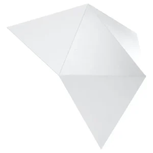 Applique novateur en acier - 2 sources lumineuses - L.27 x H.25 cm - blanc