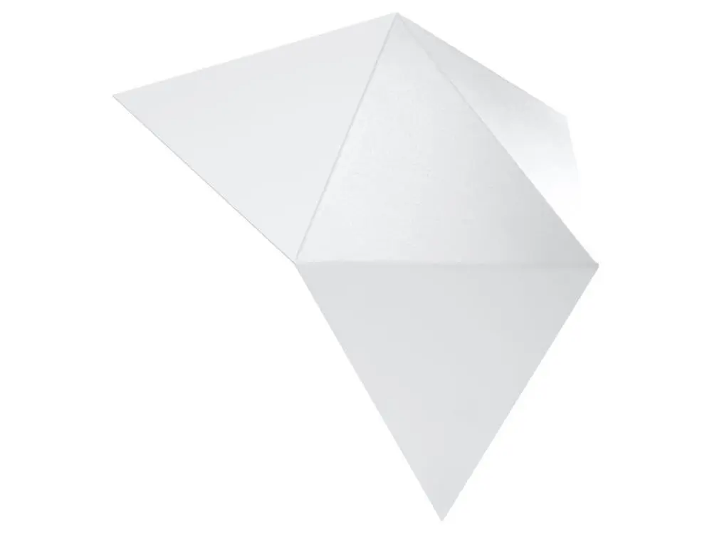 Applique novateur en acier - 2 sources lumineuses - L.27 x H.25 cm - blanc