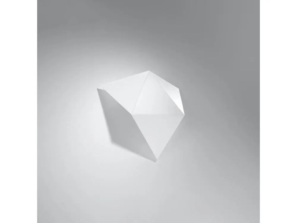 Applique novateur en acier - 2 sources lumineuses - L.27 x H.25 cm - blanc