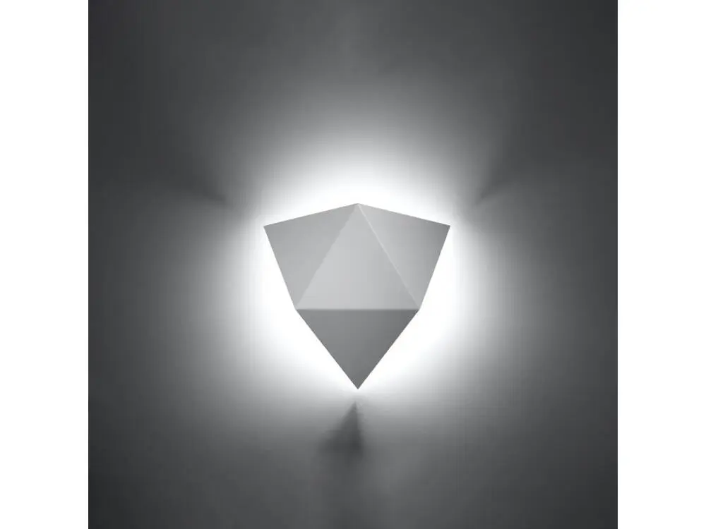 Applique novateur en acier - 2 sources lumineuses - L.27 x H.25 cm - blanc