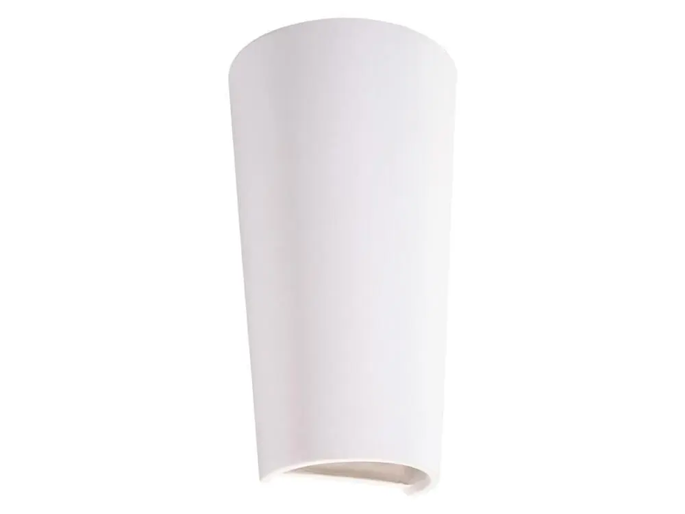Applique novateur en céramique - 1 sources lumineuses - L.16,5 x H.29 cm - blanc