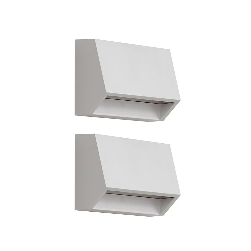 Applique orientable Applique d'extérieur LED Lindby Appeso, longueur 10 cm, lot de 2