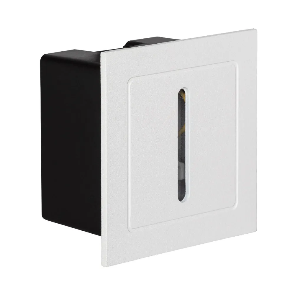 Applique orientable Applique murale extérieure blanche, LED 3W encastrée, design linéaire Wabi.