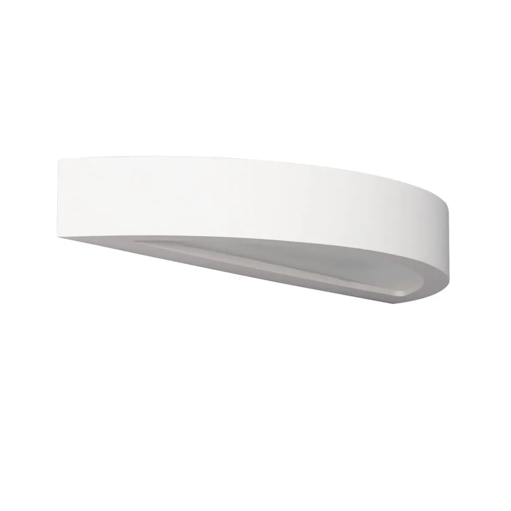 Applique en plâtre avec duo éclairage LED pour illumination murale