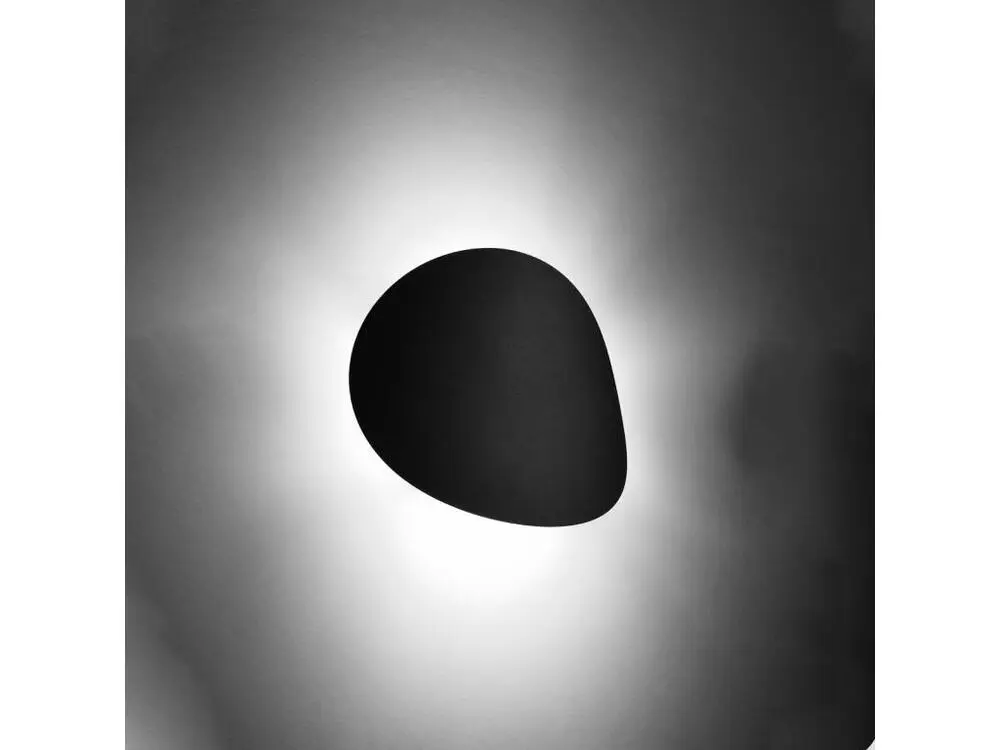 Applique récent en acier - 2 sources lumineuses - L.25 x H.29 cm - noir