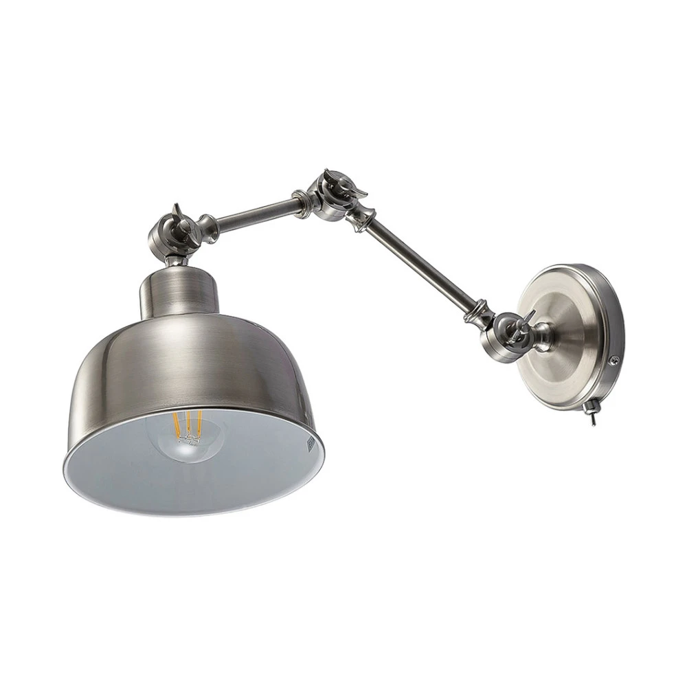 Applique Rosita, nickel satiné, réglable Style moderne