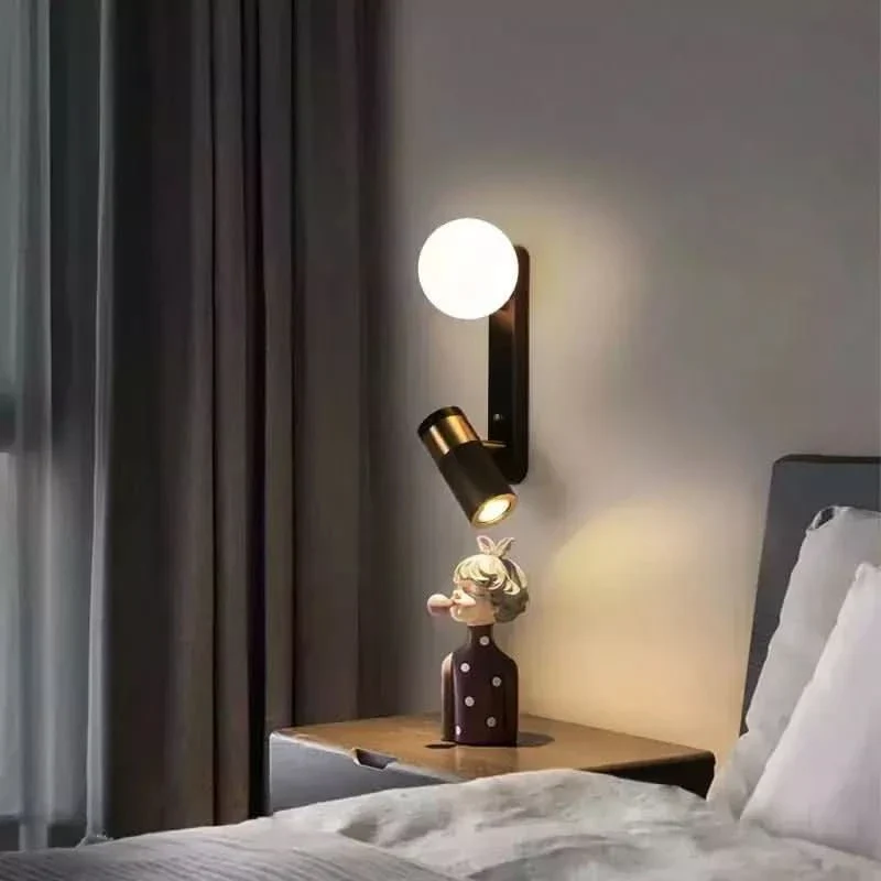 Applique de salle de bain Applique Murale avec Liseuse | LuxLumina