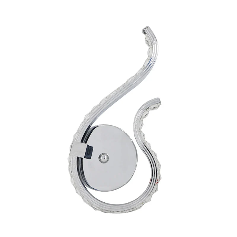 Applique de salle de bain Applique murale Twist en métal novateur, lampe de chevet LED en Chrome, lumière blanche chaude/c...