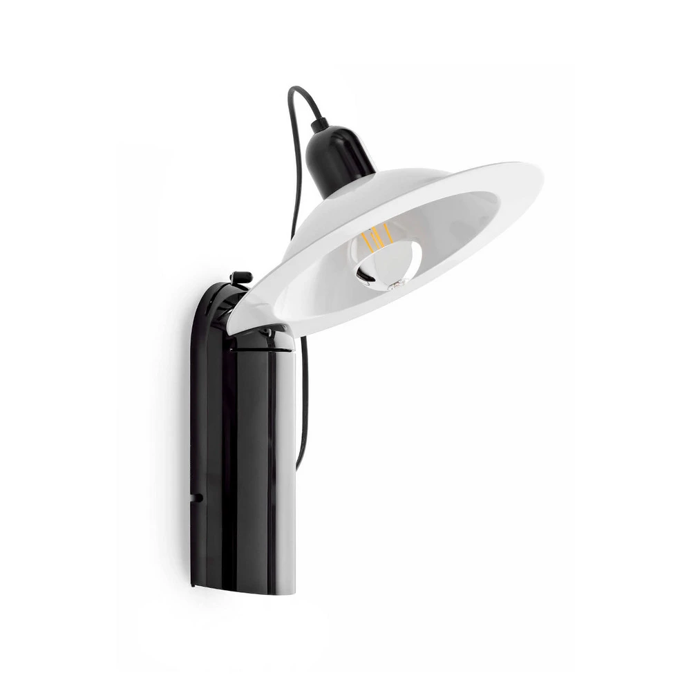 Applique de salle de bain Stilnovo Lampiatta lampe table/applique LED noire