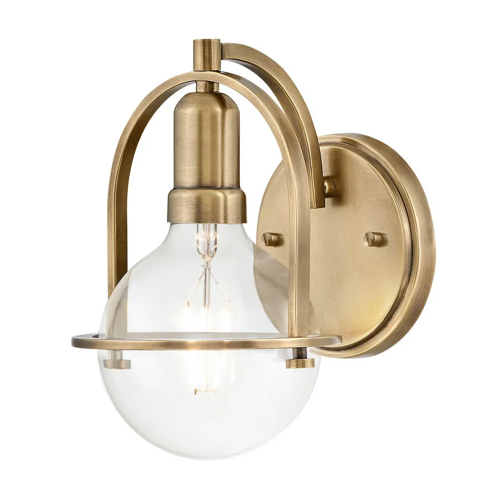 Applique Somerset, à une lampe, laiton pour couloir et escalier