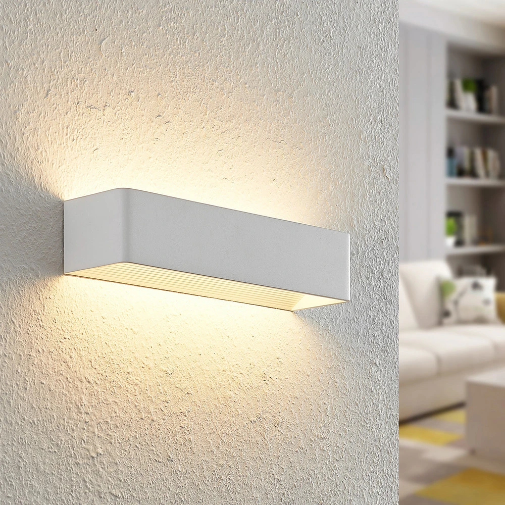 Arcchio Karam applique LED, 36,5 cm, blanche pour miroir de salle de bain