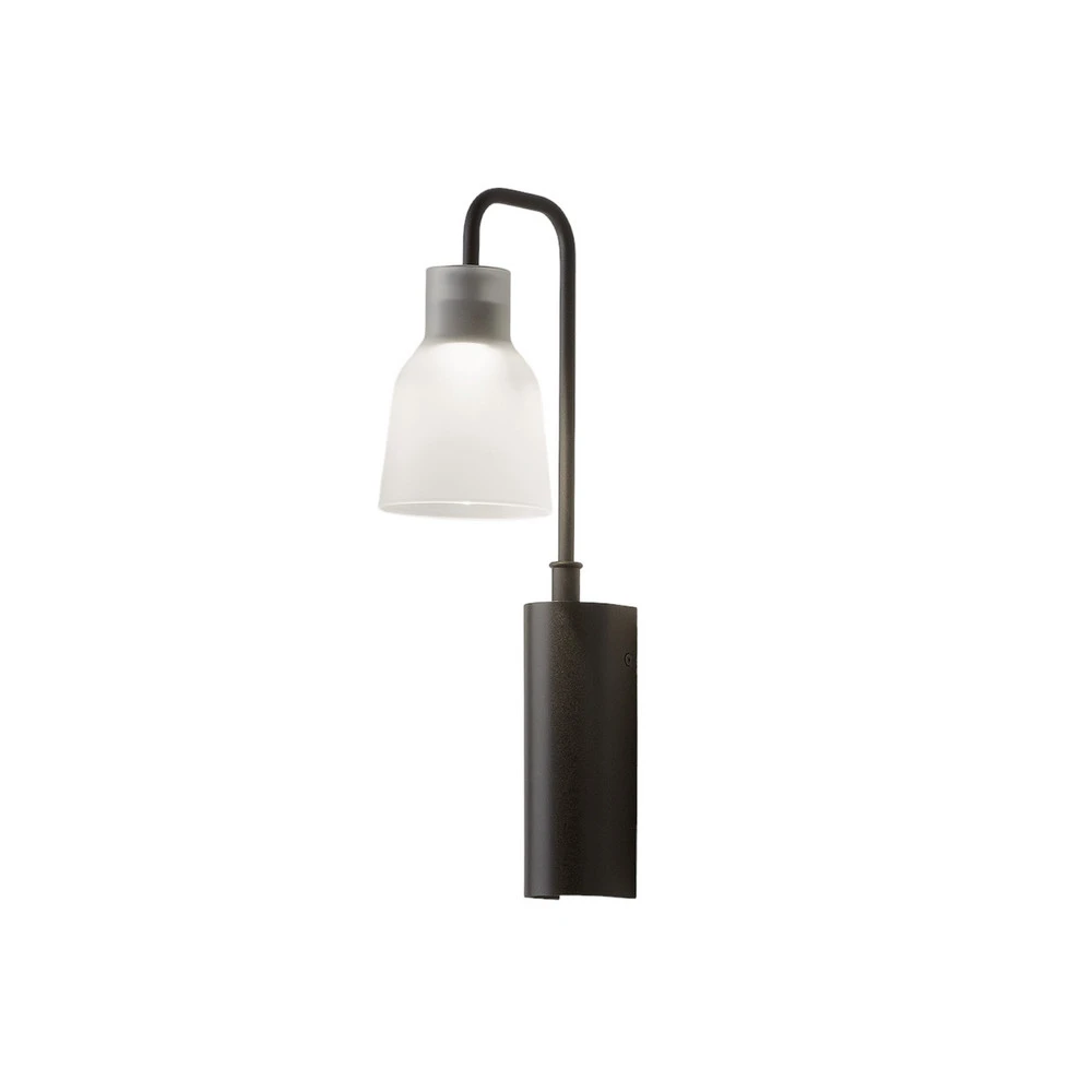 Bover Drip /02 applique LED, mate-blanche en verre opalin