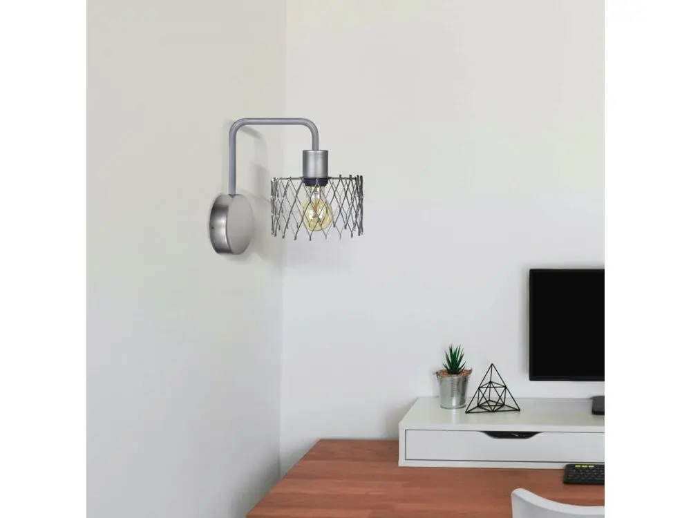 Certifié CE Applique acier blanc 22 cm.