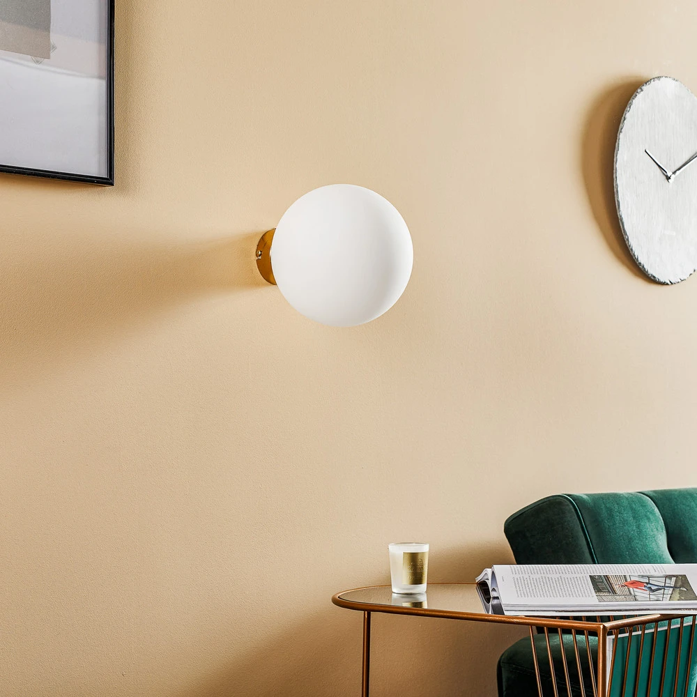 Certifié CE Applique Ball, support mural doré