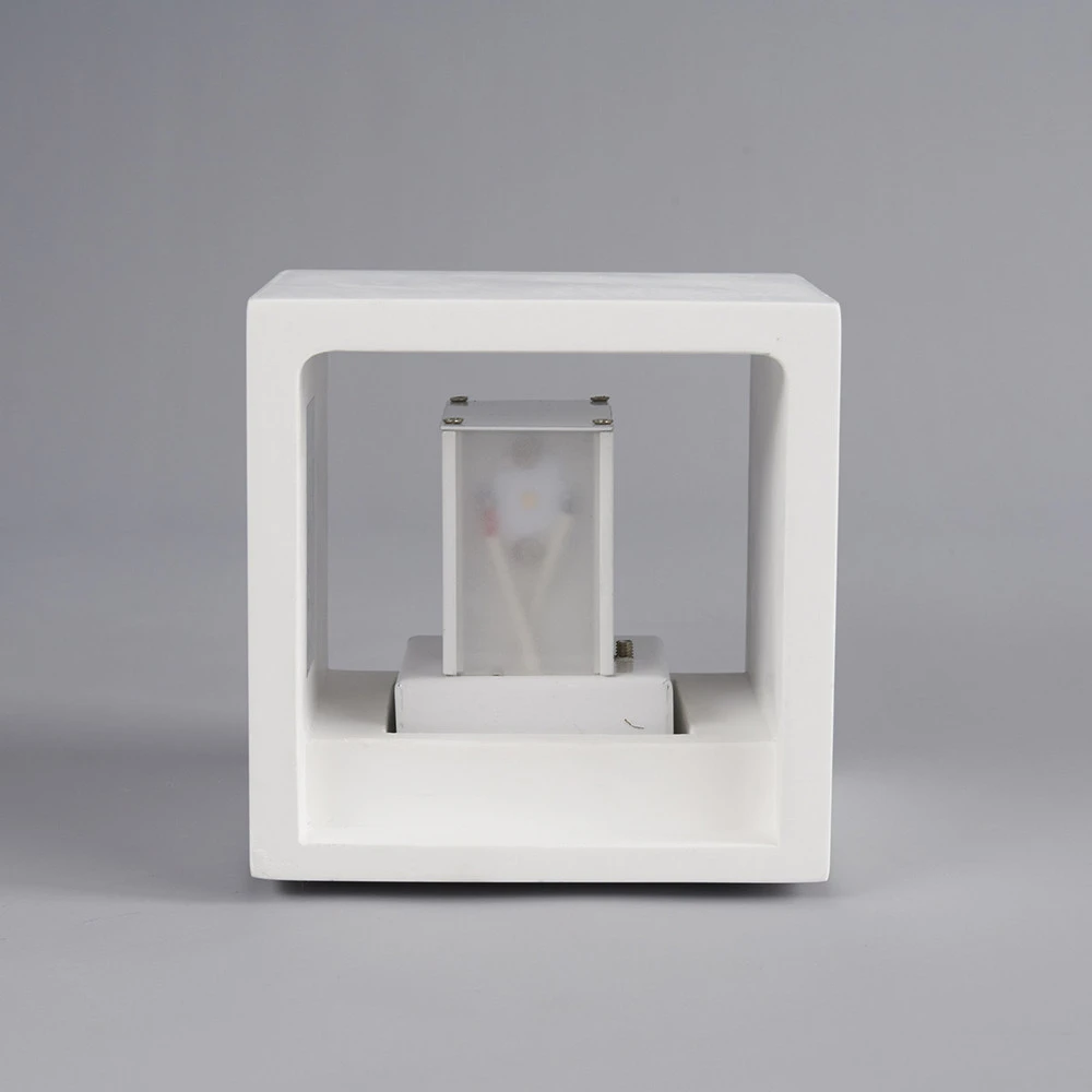 Certifié CE Applique LED Marita cubique en plâtre