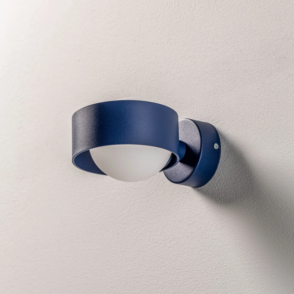 Certifié CE Applique Mado en acier, bleue, à une lampe