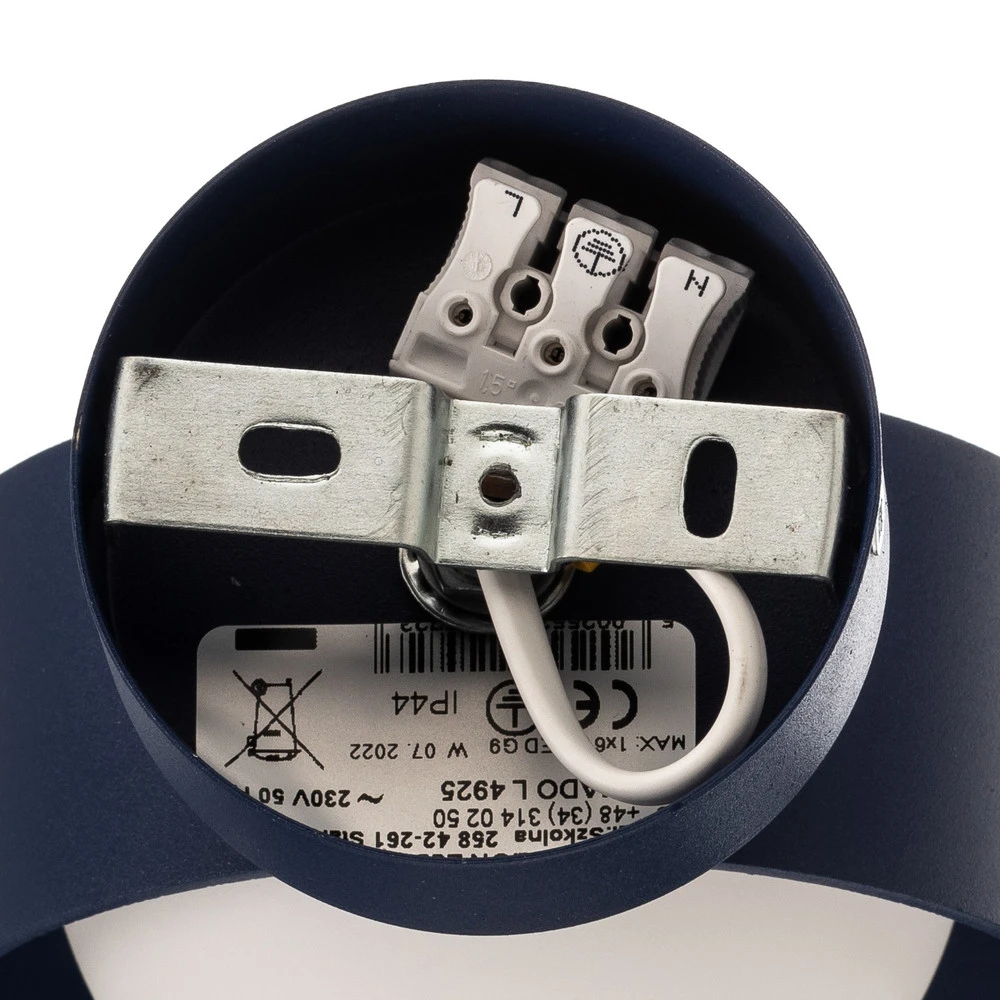 Certifié CE Applique Mado en acier, bleue, à une lampe