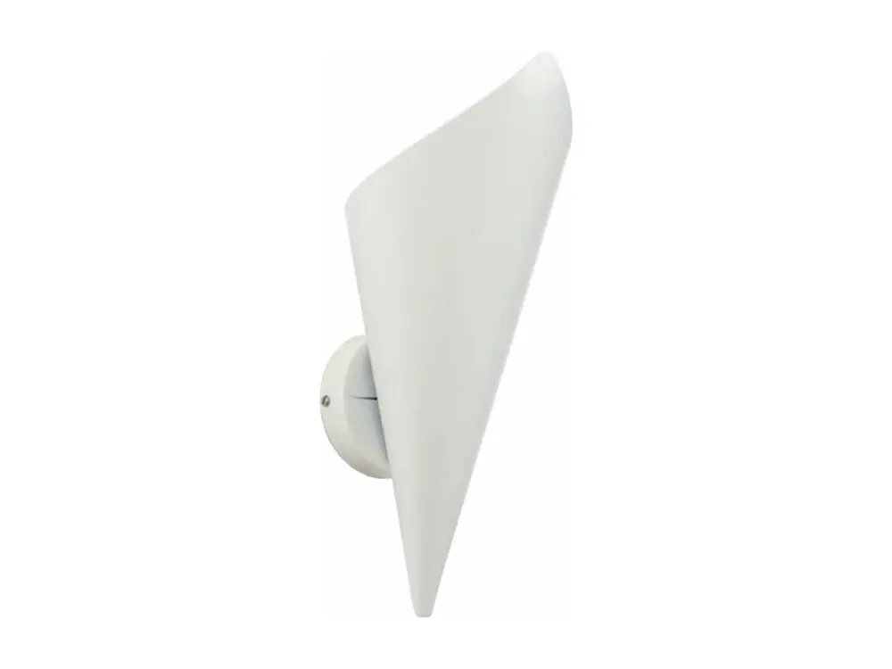 Certifié CE Applique métal acier ivoire 25 cm.