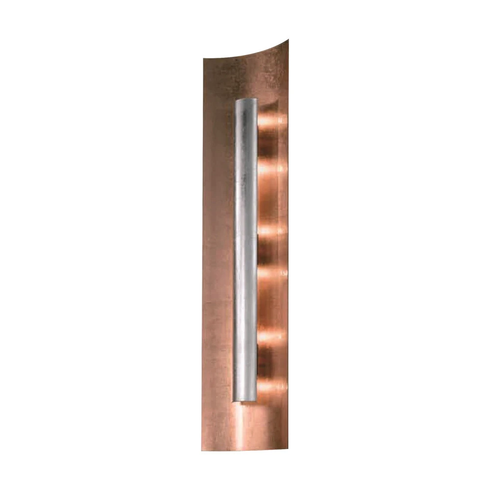 Certifié CE Applique murale Aura Kupfer Cache argenté, hauteur 100 cm