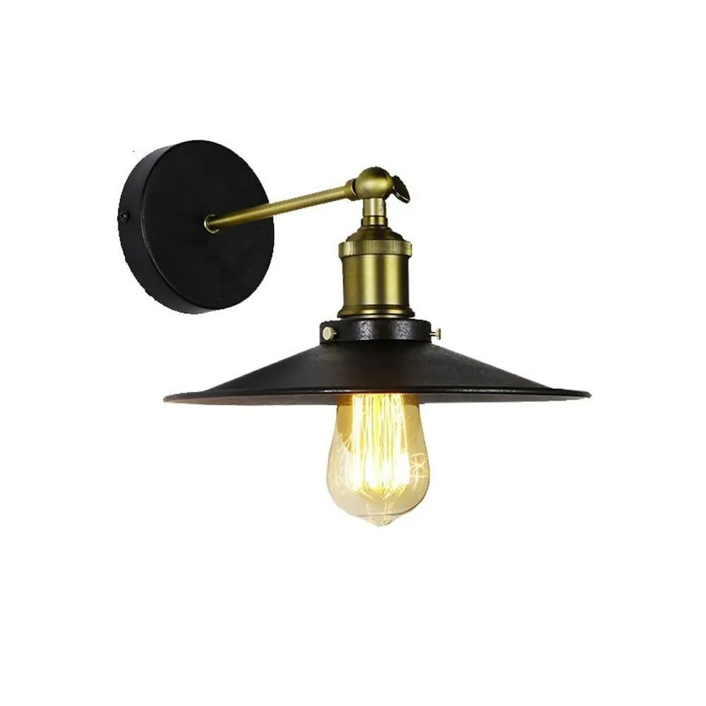 Certifié CE Applique Murale EDM 32100 Noir 60 W