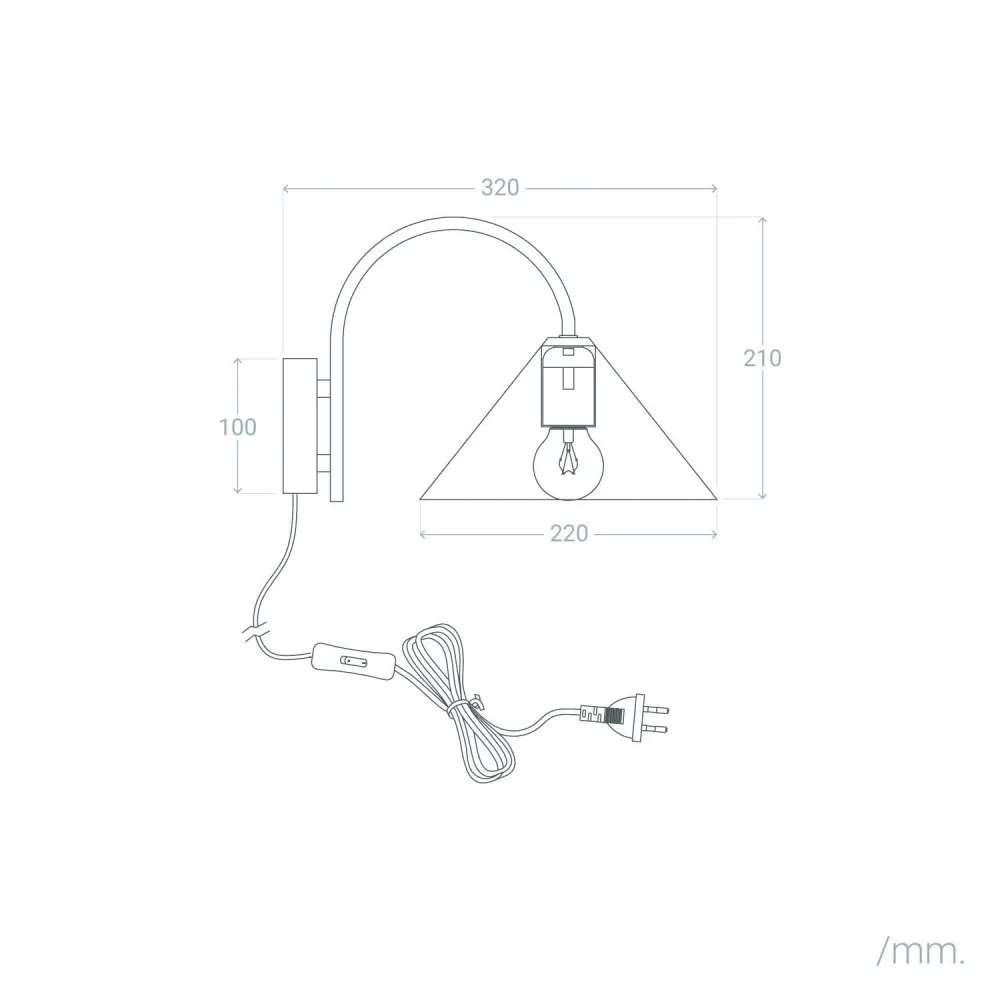 Certifié CE Applique murale en métal intégrant éclairage LED Twiga