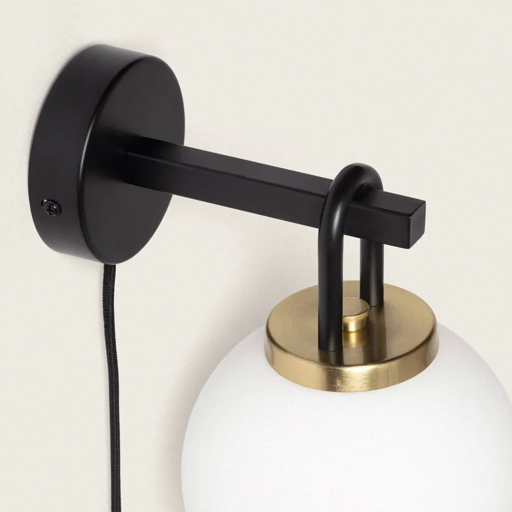 Certifié CE Applique murale en métal et verre avec éclairage LED Arnor
