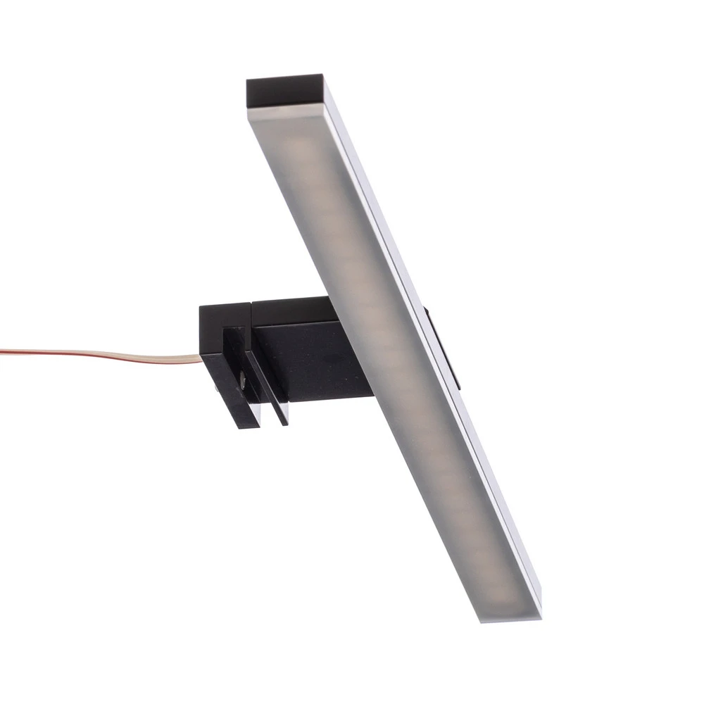 Certifié CE Applique pour miroir LED Triga IP44 noir 40cm, 3.000K