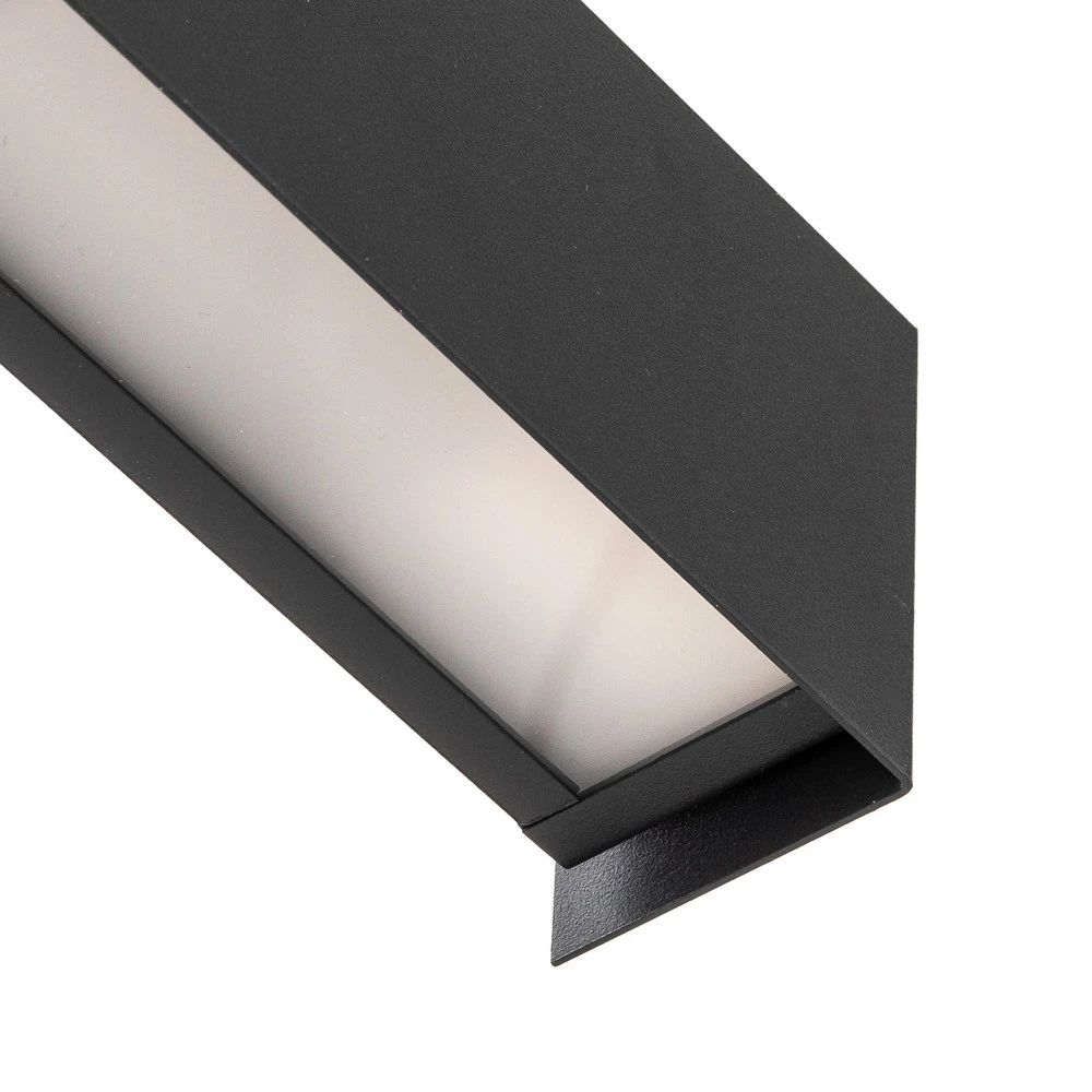 Certifié CE Applique Straight XS, largeur 26 cm, noire