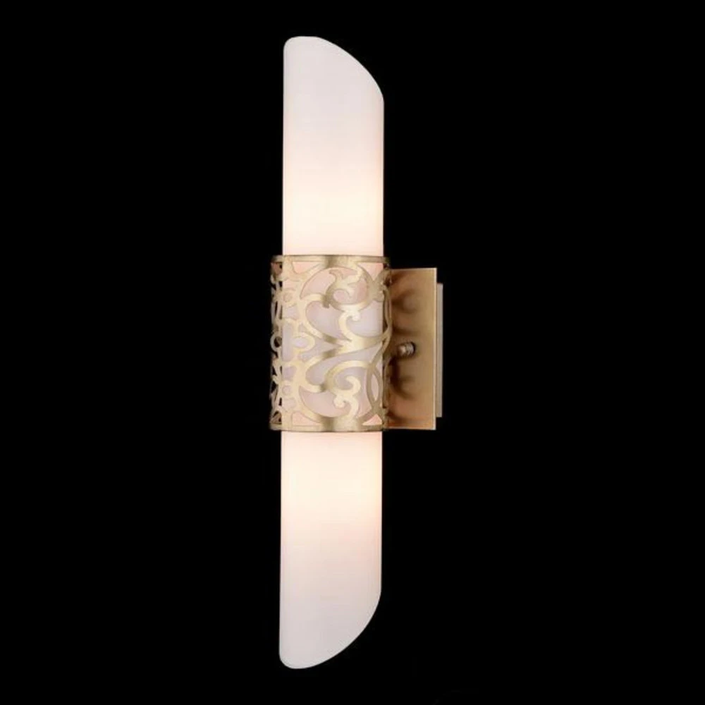 Certifié CE Applique tubulaire en verre Venera dorée