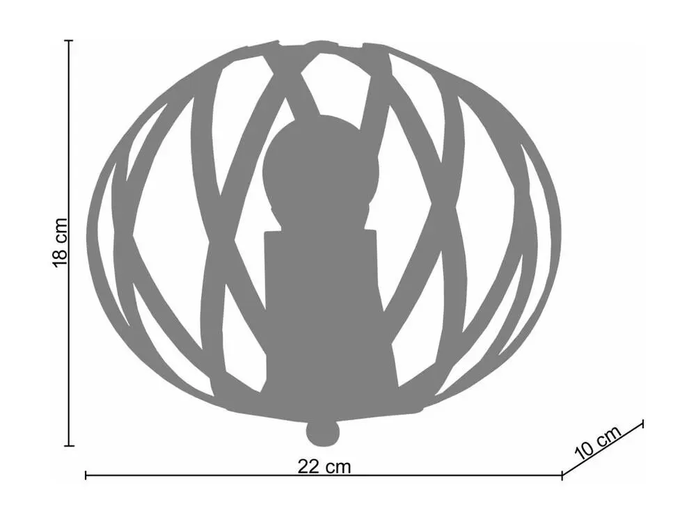 Certifié CE CITROUILLE - Applique demi bol métal or