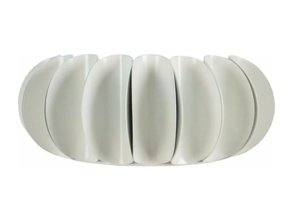 Certifié CE TIAGO - Applique demi cylindrique métal blanc d'ivoire